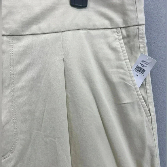 Gap high rise pleated wide leg khaki pants trouser pockets front and back 🩷 - Picture 12 of 12